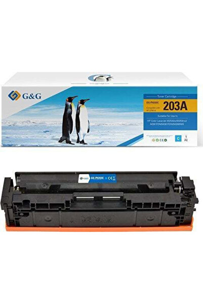 G&G Συμβατή Φύσιγγα Τόνερ HP CF541A NT-PH203C HP 203A Κυανό 1300 Σελίδες