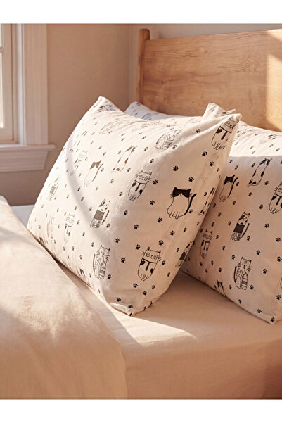 LC Waikiki Esvab • Modern & Distinctive Cat Embroidered Pillowcase Set of 2 5...