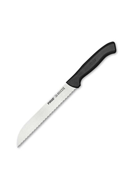 PİRGE Ekmek Bıçağı Pro Dişli - Siyah / 17,5 Cm