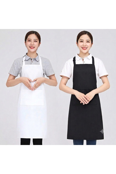 BİTEKS Professional Kitchen, Cafe, and Chef Apron - Standard Size Hanging Apr...