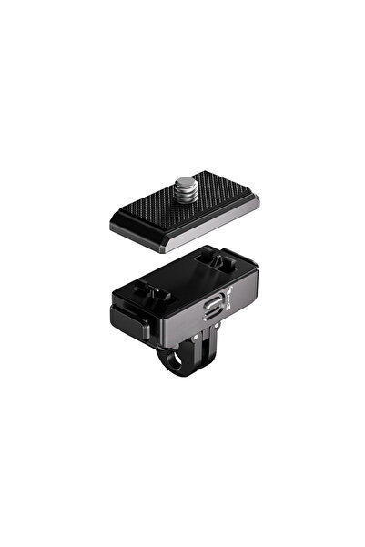 Nukrotech QUICKDOCK QDX5-AC Manyetik ve Kilitli Aksiyon Kamera Montaj Adaptörü 1/4 Dişli – Değiştirilebilir Aksiyon Kamera Bağlantılı