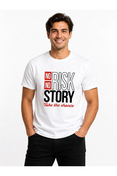 ETİFA Χωρίς Ρίσκο Δεν Υπάρχει Ιστορία Premium Unisex Μπλουζάκι 100% Βαμβάκι Μ...