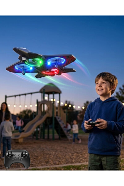 Eco Lounge Uzaktan Kumandalı LED Işıklı Drone Uçak 360 Derece Dönüş Özellikli...