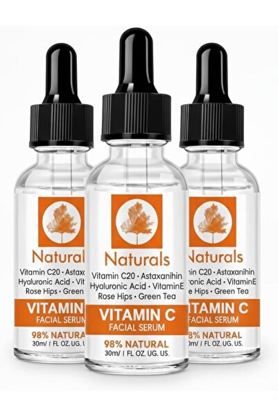 NATURALSHOP Vitamin C Serum for Face with Hyaluronic Acid & Vitamin E, Rosehi...