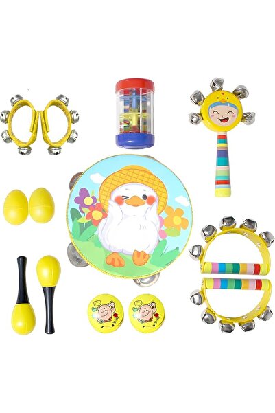 GENERAL Andanna Kids Musical Instruments Sets, 13pcs Wooden Percussion Instru...