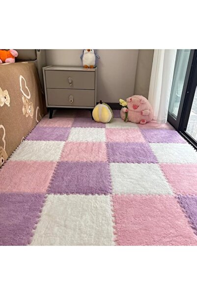 Yelajoy 12pcs Carpet Squares Puzzle Floor Mat,Plush Interlocking Carpet Tiles...