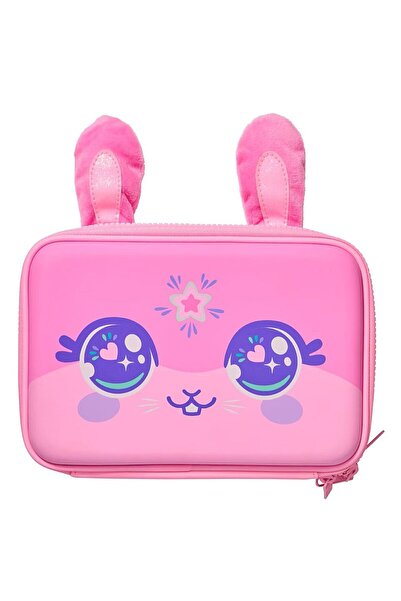 SMIGGLE All Stars Hard Cover Double Compartment Pencil Case Pink 456167
