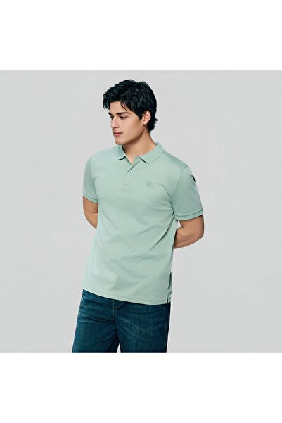 Giordano Men's Slim Fit Liquid Touch Cotton Interlock Polo