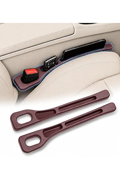 GENERAL Car Seat Gap Filler with Storage Slot, 2 Pack Crevice Organizer, Poly...