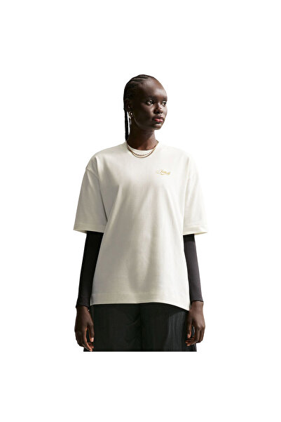 Nike W NSW SS TEE OS JDI SCRIPT IO3525-133 Εκρού M