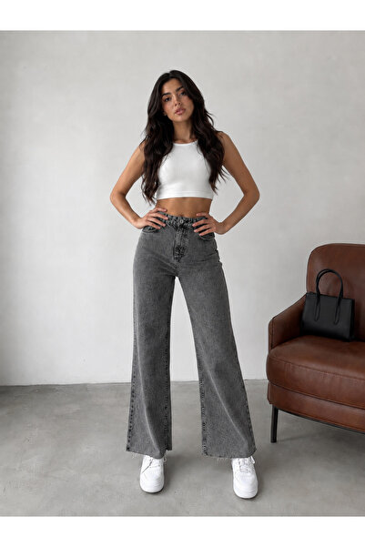 KENE JEANS Kar Black Cropped High Waist Tube Leg Denim Jeans Pants