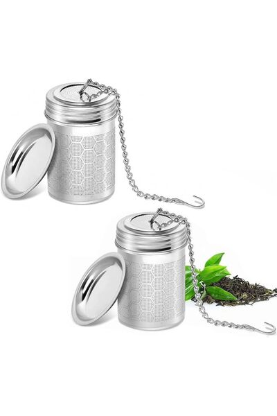 ToolHouse Stainless Steel Tea Strainer 2 Pack - Fine Mesh Tea Infuser for Loo...
