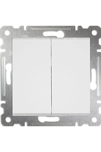 Generic Brand 1 Piece Makel Karea White Commutator Switch Frameless