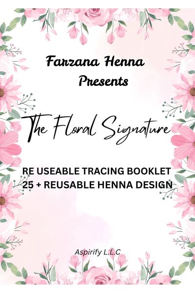 Aspirify Floral Signature Henna Tracing Book