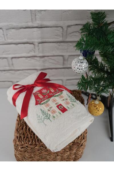 Baveno 100% Cotton Moden Special Embroidered 2-Piece Towel Set 41X71 cm