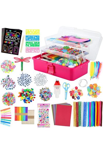 GENERAL Arts and Crafts Supplies for Kids- 1600+ PCS DIY Craft Kits Including...