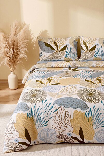 Rivaİstanbul Dune Blue Double Duvet Cover Set – 4 Pieces