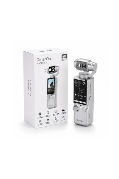 DmarQa Pocket 4 4K Ultra HD Vlogging Camera – 2.0” IPS Display, 180° Rotating...