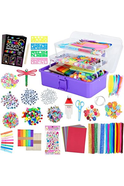 GENERAL Arts and Crafts Supplies for Kids- 1600+ PCS DIY Craft Kits Including...