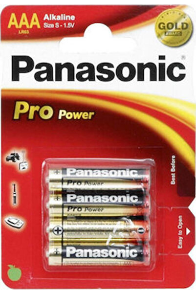 PANASONIC Pro Power Αλκαλικές Μπαταρίες AAA 1.5V 4τμχ