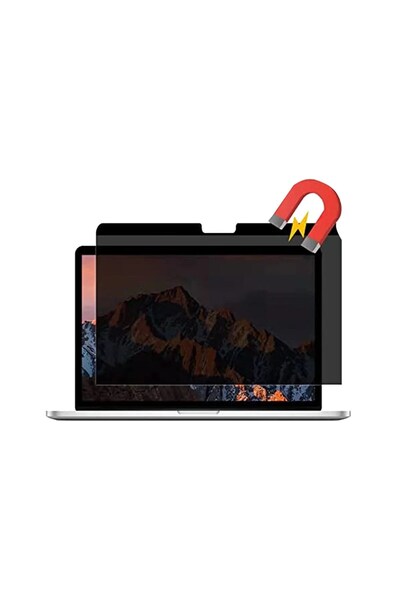 TakÇalıştır MacBook Air 13.3 MacBook Magnetic Ghost Screen Protector - Black