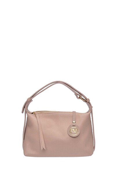 SimpleFind Roberta M Geanta piele -Rosa-Roz pudra,Geanta de umar piele natura...