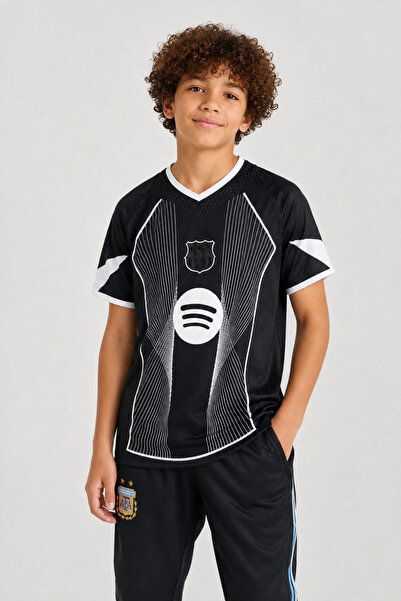 Generic Brand OEM Tricou de fotbal copii Black Special Edition Barca 2025/202...