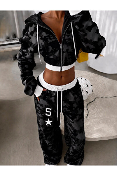 Violon Culture 3 Yarn Track Suit Black