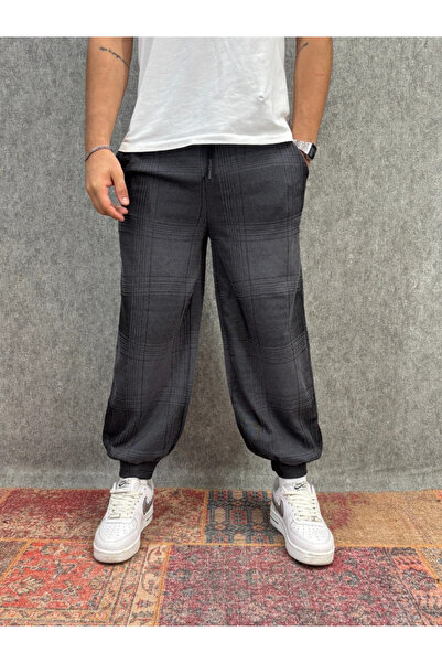 FıttingRoom Elastic Waist Pleated Patterned Jogger