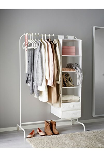 Mulig Clothes rack, white, 99x152 cm