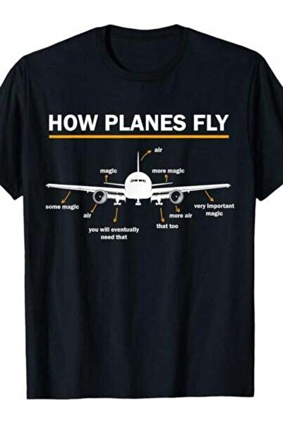 23ERVA 1pc Womens Airplane Aerospace Science TshirtCotton 180gsm.Printed Tee....