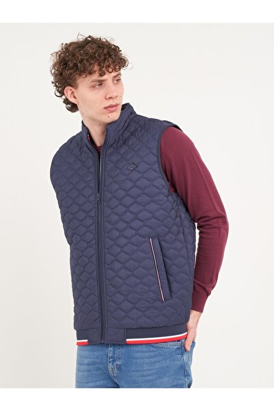 Lee Cooper - Vesta barbat cu buzunare de culoare uniforma