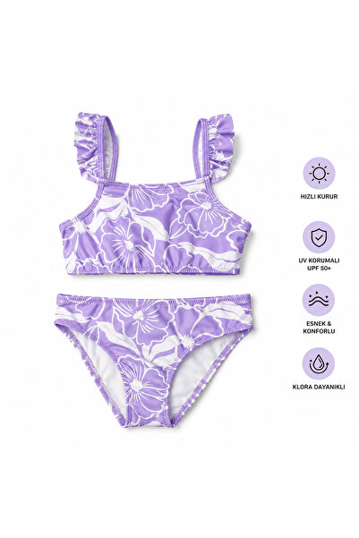 pistyle Girl's Top and Bottom Bikini Set