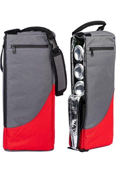 STARSTAR Double-bottle wine insulated bag black leak-proof with shoulder strap.