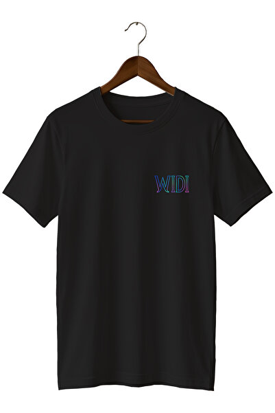 remonz Widi Minimal Logo Printed Unisex T-Shirt Cotton Crew Neck Basic Casual...