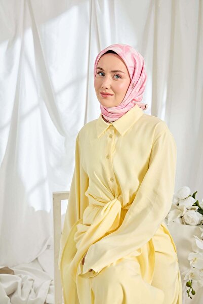 Silk Home Twill Silk Scarf Bloom Pink