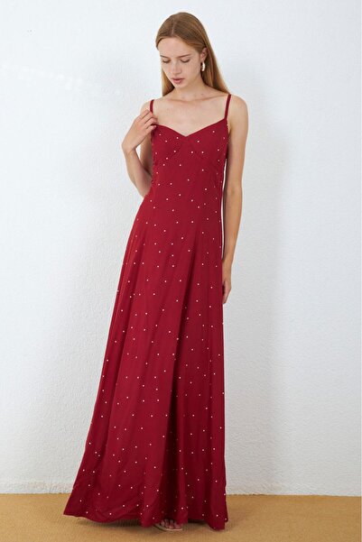 MY GRS Viscose Fabric Strappy Dots Dress
