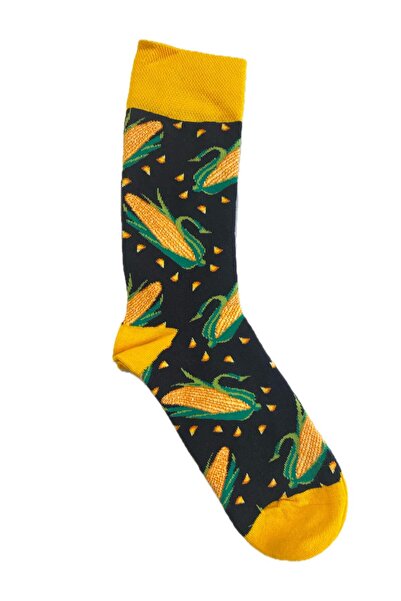 TMR Quality Comfortable Breathable Corn-Patterned Unisex Socks (Size 41-46)