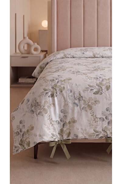 kesenegore Double 100% Cotton Eucalyptus Patterned Duvet Cover 220X200 cm |  ...