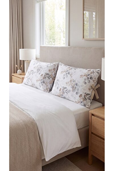 kesenegore Eucalyptus Patterned Lace Pillowcase 50X70 cm |   100% Cotton Deco...