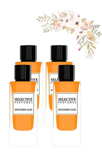 Selective 4 قطع من عطر العود الخشبي 85 مل