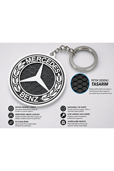 Genel Markalar Mercedes-Benz Petek Desenli Anahtarlık