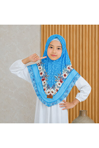 Linda Hijab Printed Hijab for Kids & Girls – Elegant Floral Pattern Modest Is...