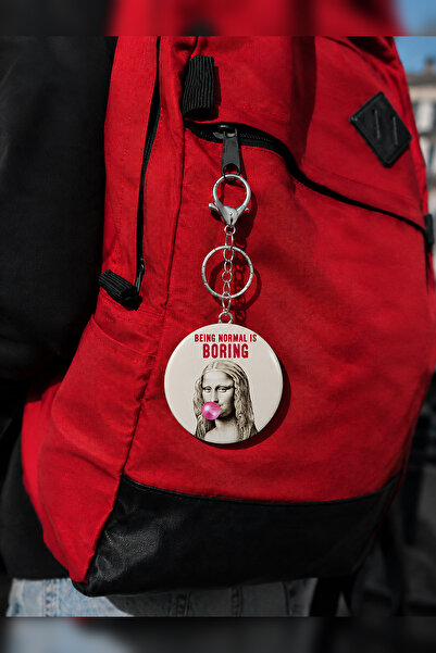 Being Normal Is Boring 58 mm Açacaklı Eğlenceli Tasarımlı Anahtarlık – Hediye