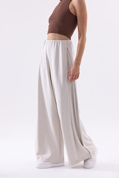 THE WESS Relaxed Soft Draped Wide-Leg Pants