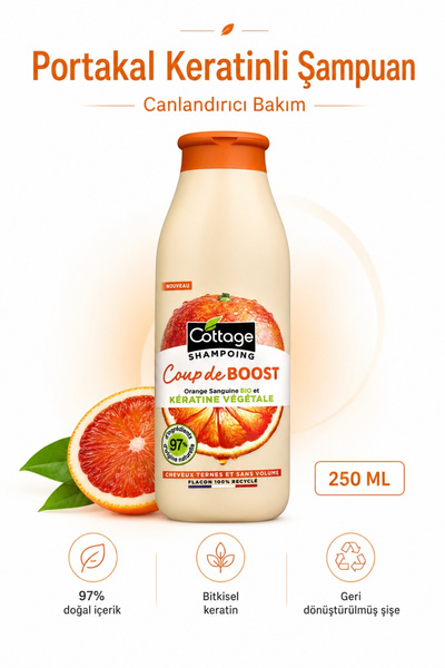 Cottage Shining & Protective Keratin Shampoo 250 ml - Orange Extract