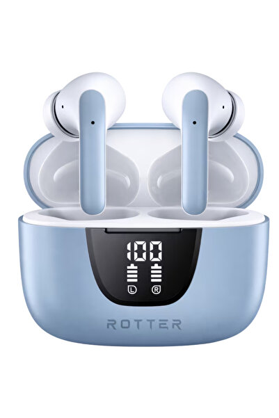 ROTTER Casti wireless ROTTER®️ cu reducere a zgomotului (ENC), In-ear Bluetoo...