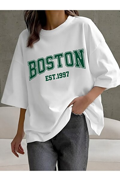 Generic Brand Boston EST.1997 Typography,women's t-shirt,premium cotton,100% ...