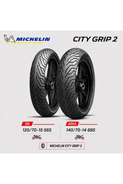 Michelin City 2 120/70-15 56S - 140/70-14 68S Ön Arka Motosiklet Lastik Takımı