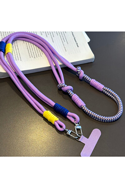 Choice1 Purple Universal Knotted Mobile Phone Lanyard Outdoor Trendy Creative...